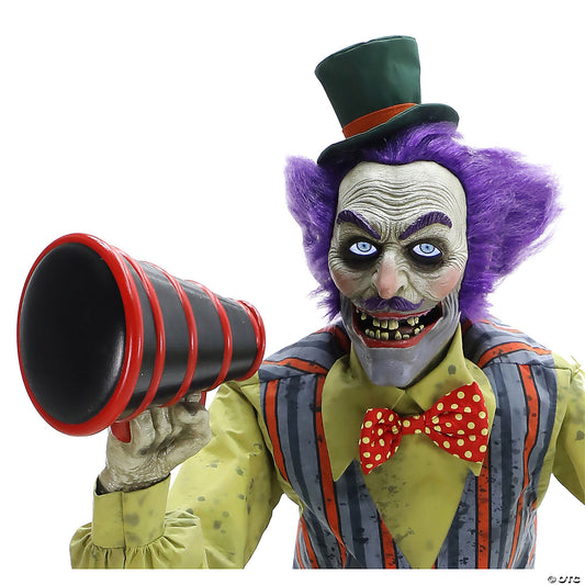 6 Ft. Animated Servo Carnival Barker Halloween Decoration | USA Decoration®