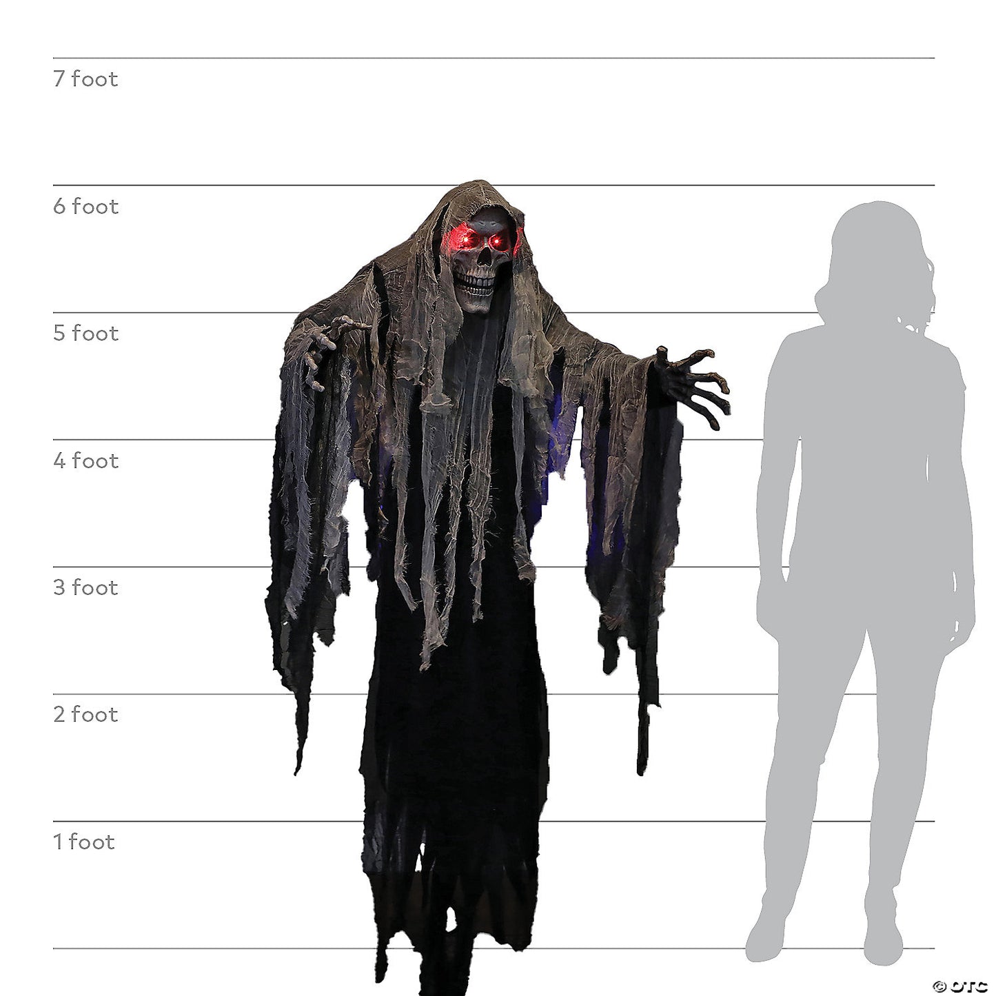 6 Ft. Hanging Reaper Halloween Decoration | USA Decoration®