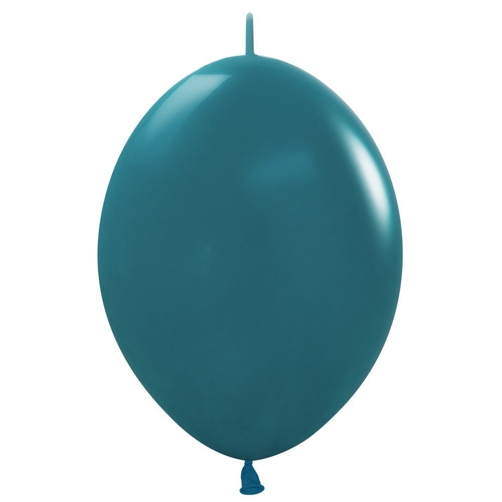 Latex Balloons 6 Inch Sempertex Link-O-Loon Deluxe Deep Teal