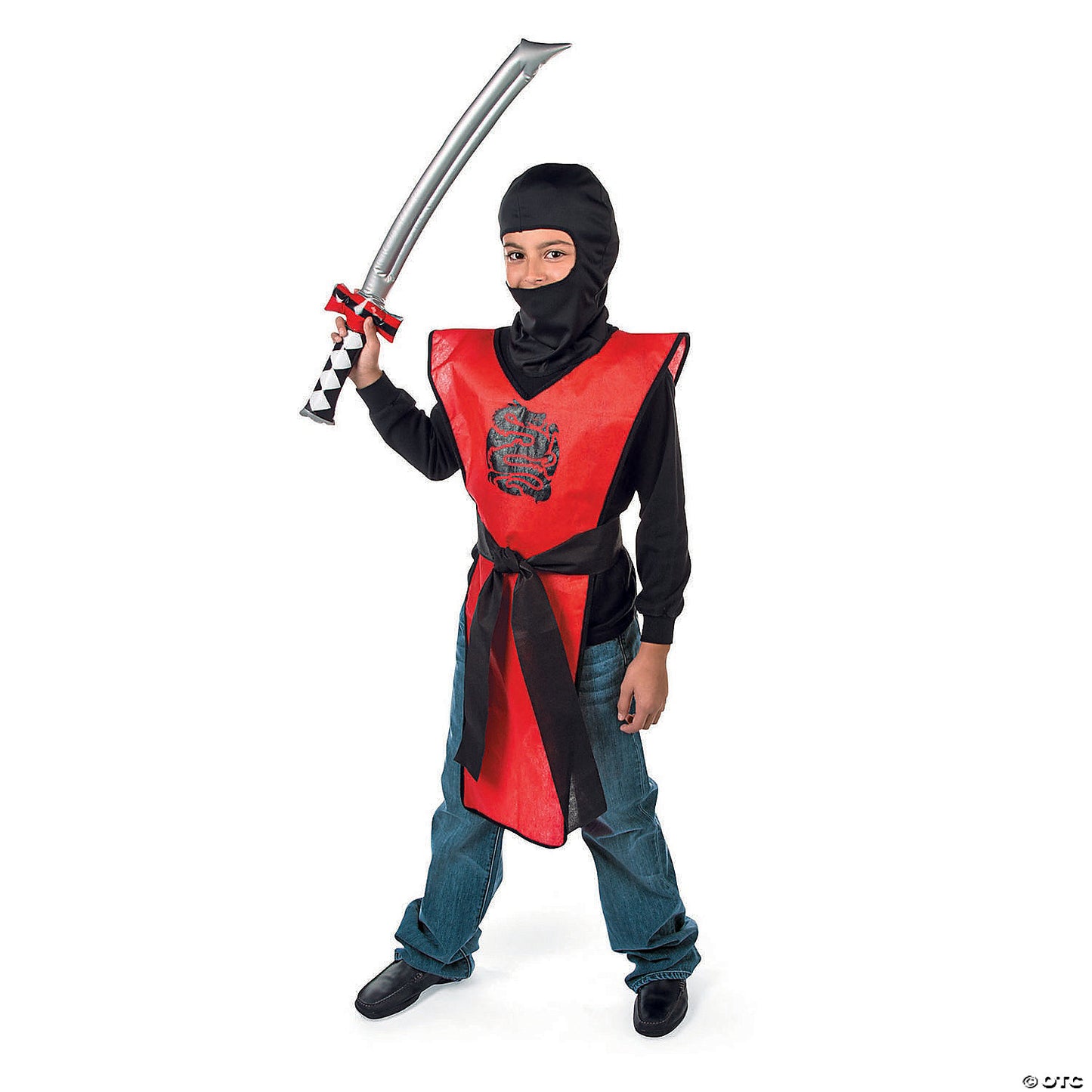 6" x 28" Inflatable Ninja Swords with Red Crossguard - 12 Pc. | USA Decoration®