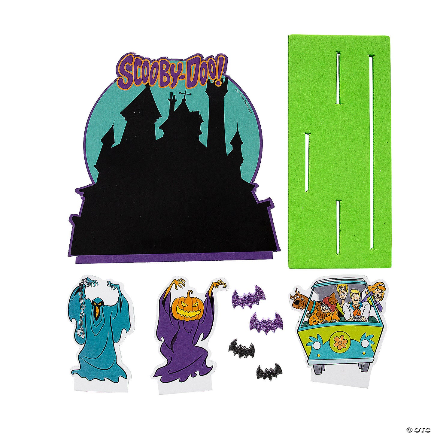 6" x 5 1/4" Scooby-Doo!™ 3D Halloween Scene Foam Craft Kit - Makes 12 | USA Decoration®