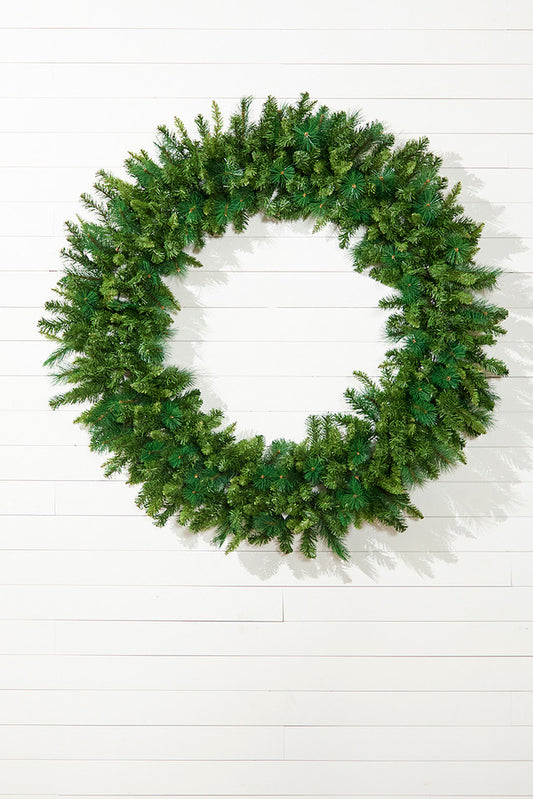 60" Montana Pine Wreath Extra Large Natural Pine Holiday Decoration