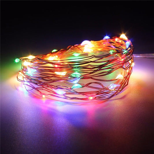 100 LED String Light Copper Wire Multicolor | USA Decoration®