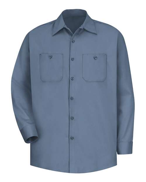 Cotton Long Sleeve Uniform Shirt - Tall Sizes | USA Decoration