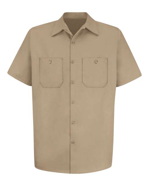 Cotton Short Sleeve Uniform Shirt - Tall Sizes | USA Decoration