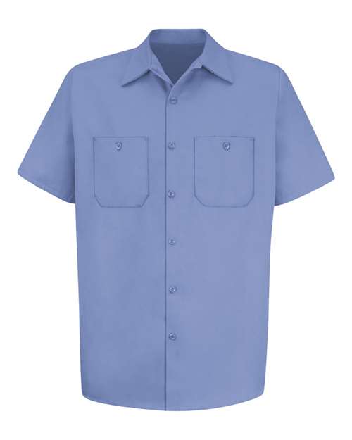 Cotton Short Sleeve Uniform Shirt - Tall Sizes | USA Decoration