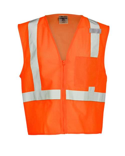 Single Pocket Zipper Mesh Vest | USA Decoration