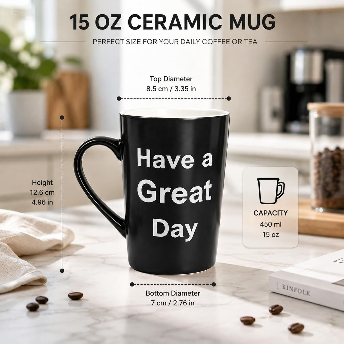 MAUAG Funny Gifts Coffee Mug, Christmas Ceramic Cup Gag Gift, 15 Oz