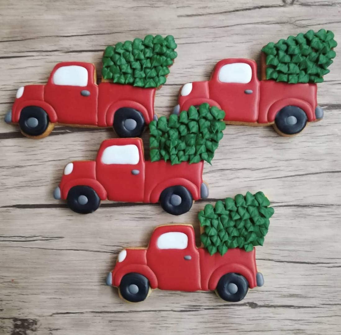 Ann Clark Vintage Truck with Christmas Tree Cookie Cutter, 5" Made in USA