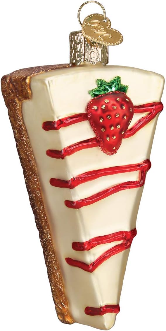 Old World Christmas Cheesecake Glass Blown Ornaments for Christmas Tree