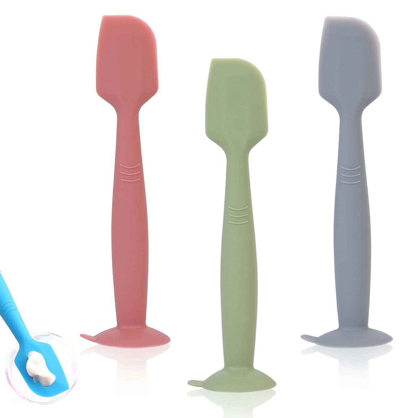 3 Pack Baby Diaper Cream Spatulas Soft Silicone Applicators Set