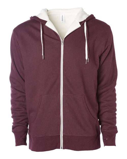 Sherpa-Lined Hooded Sweatshirt | USA Decoration
