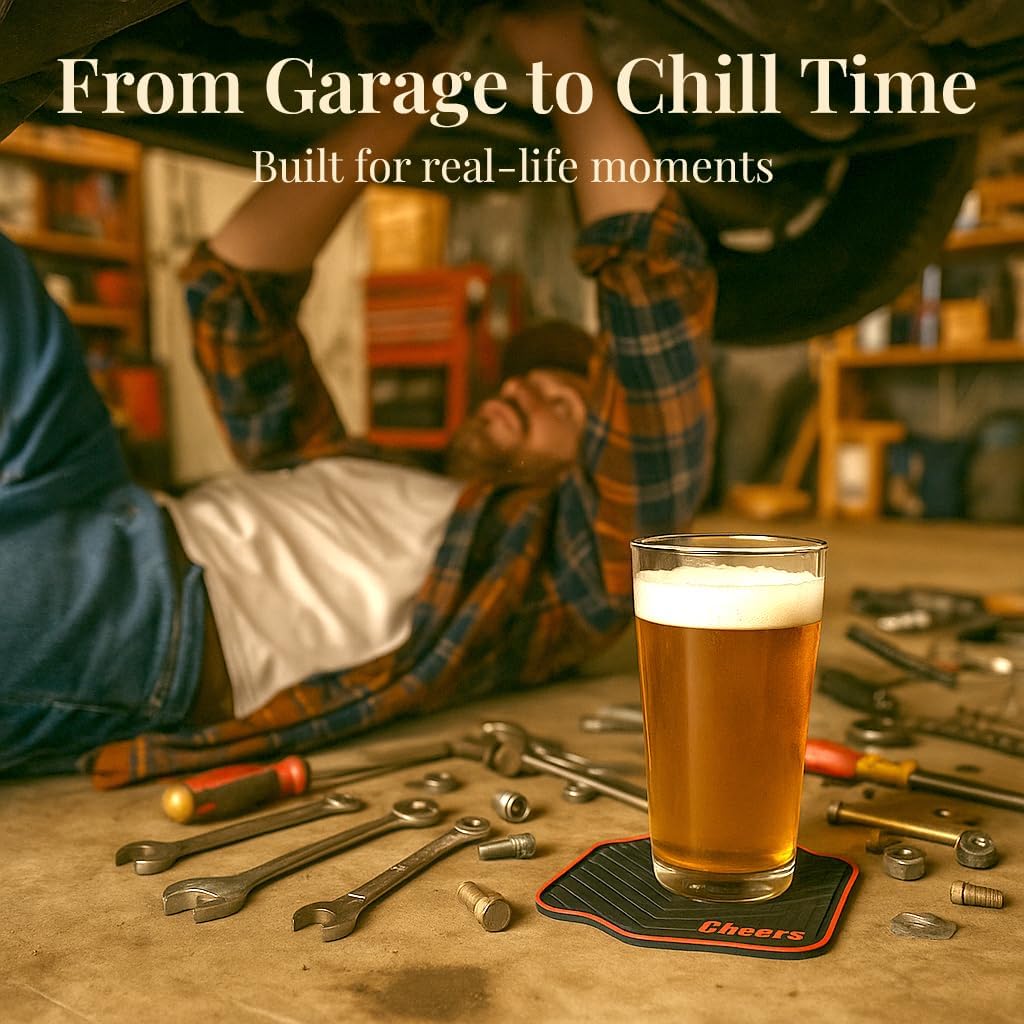Triple Gifffted Car Gifts for Men, Car Coasters, Gifts for Guys, Set of 4