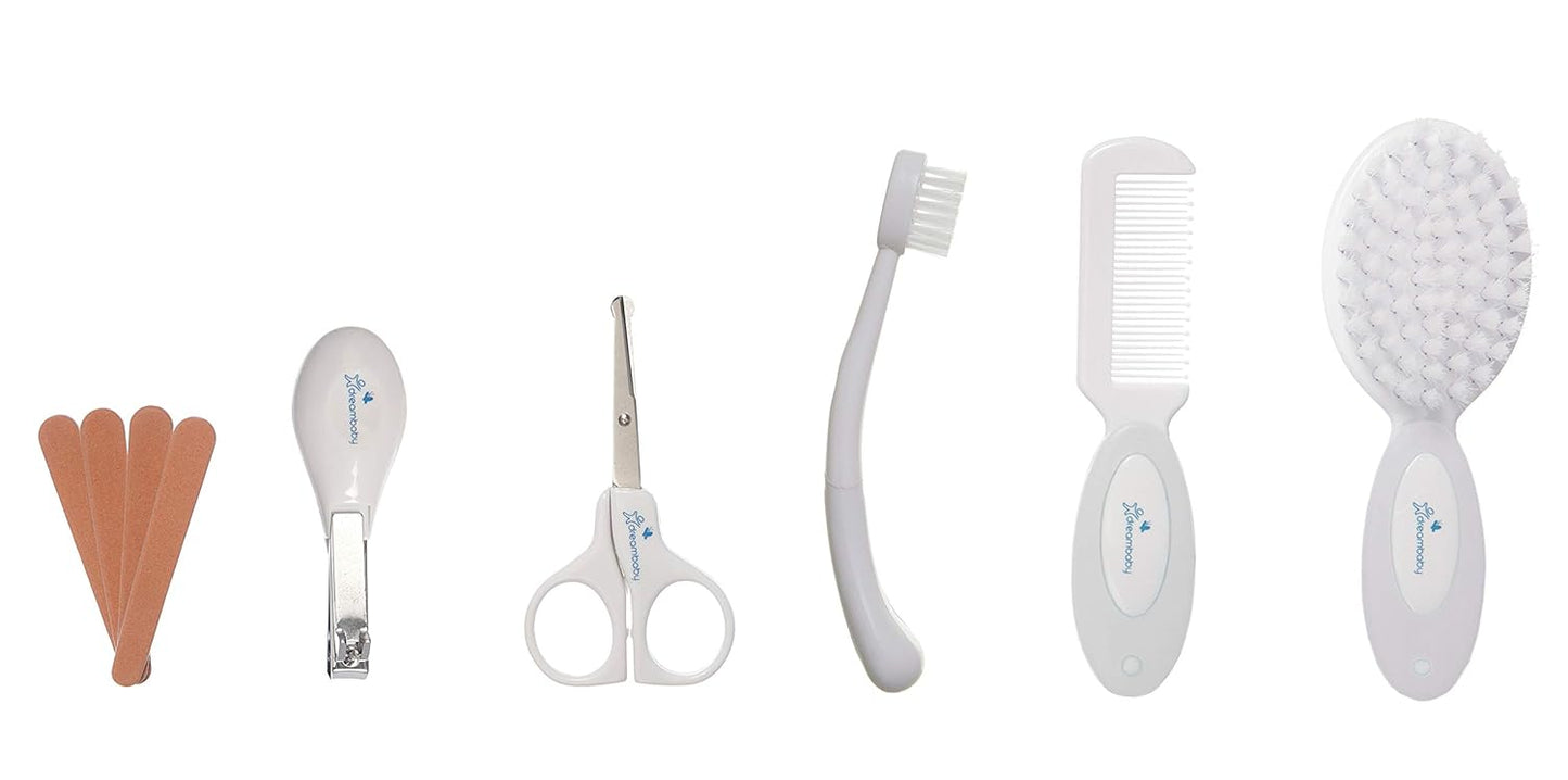 Dreambaby Essentials 10-Piece Grooming Kit in Durable Hard Case Baby Care Set (White)