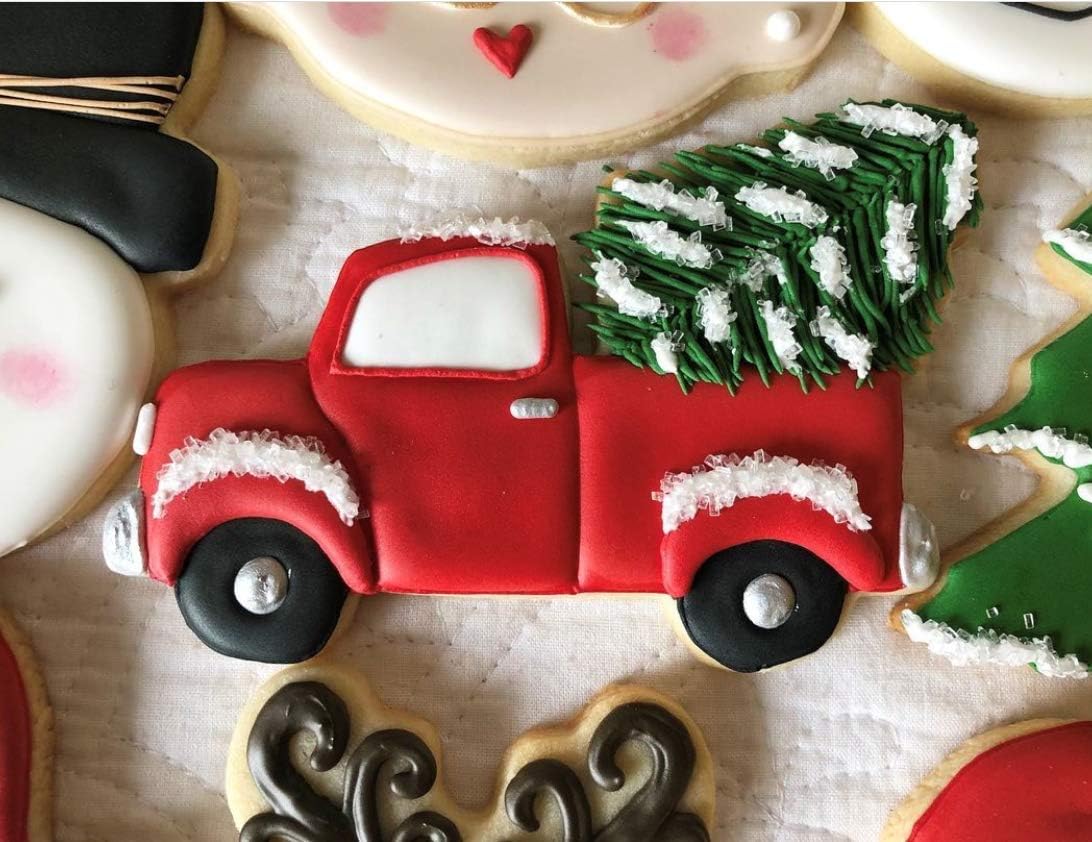 Ann Clark Vintage Truck with Christmas Tree Cookie Cutter, 5" Made in USA