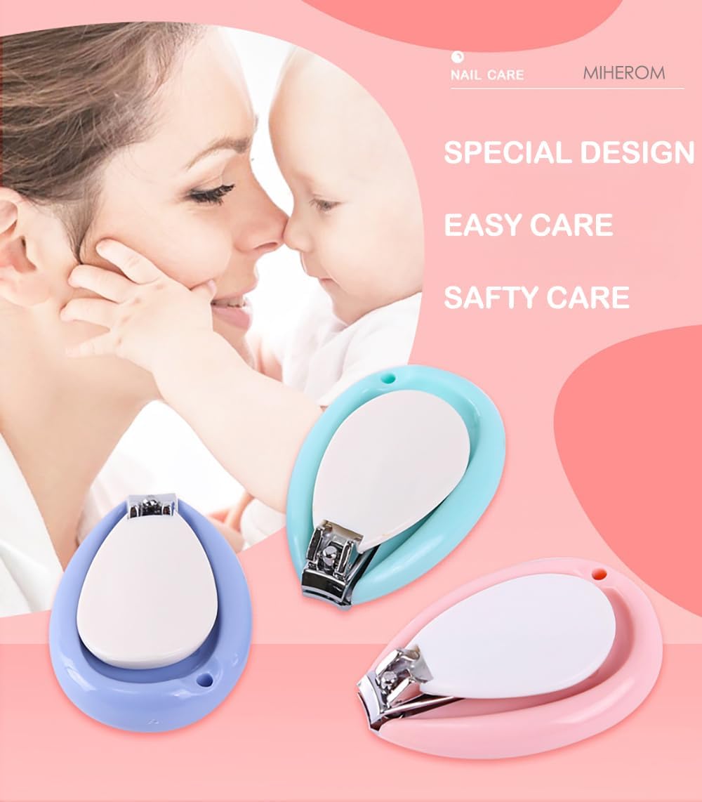 Fold Up Beetle Shaped Baby Nail Clippers with Safe Design for Infant Care