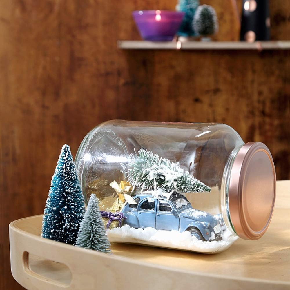Mini Snow Frost Trees Mini Christmas Tree Decor Home 100mm 10 PCS
