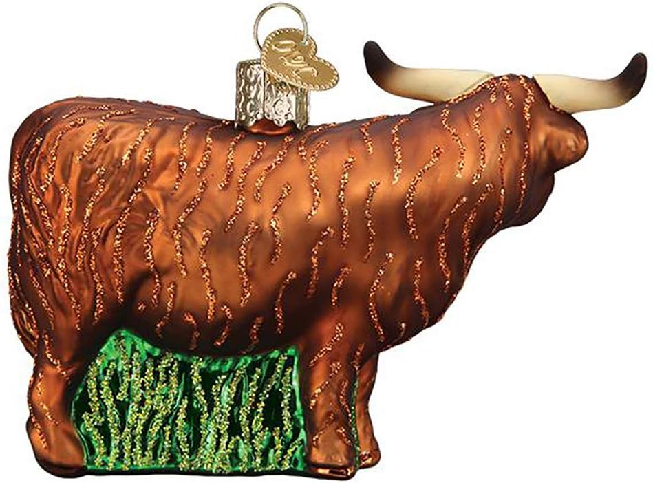 Old World Christmas Highland Cow Tree Ornament