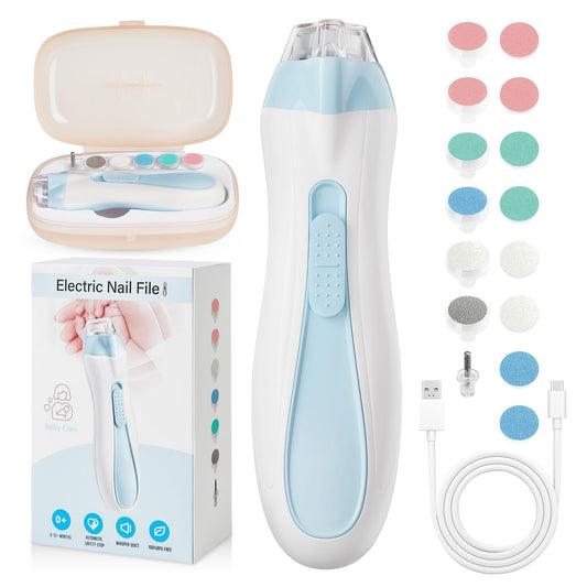 Electric Baby Nail Trimmer – 15-in-1 Gentle Nail Care Kit