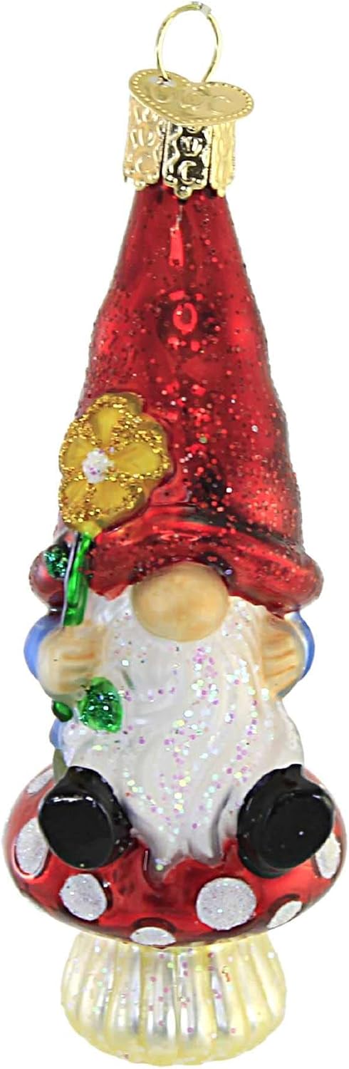Old World Christmas Garden Gnome Tree Ornament