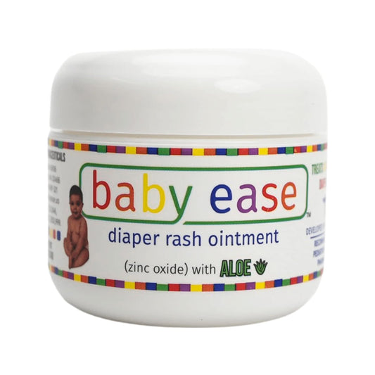 Baby Ease Diaper Rash Cream with Zinc Oxide & Aloe Vera Hypoallergenic Pediatrician Recommended, Phthalate & Paraben Free, Relief & Prevention