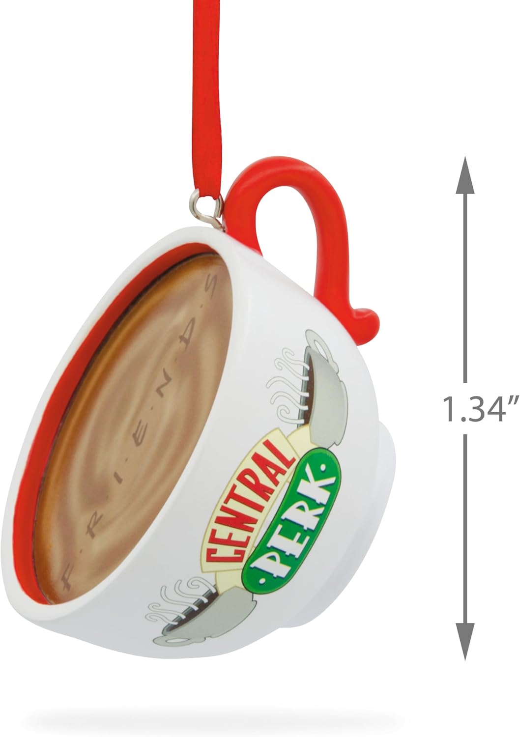 Hallmark Friends Central Perk Cafe Coffee Cup Christmas Ornament