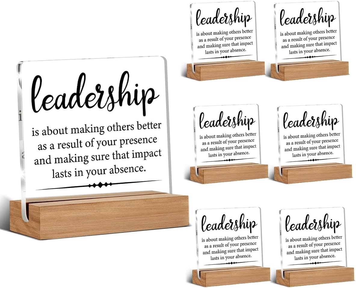 Leadership Decor Gifts for Leader Boss Mentor, Appreciation Gifts Set of 6