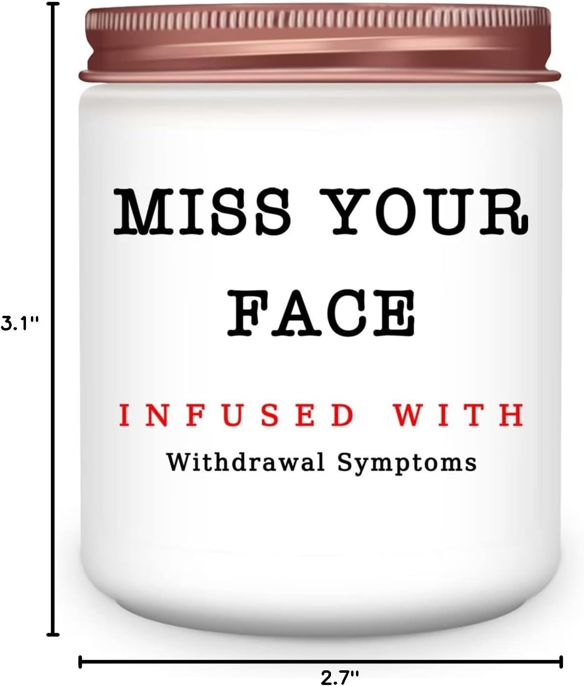 Homsolver Gifts for Women, Men, Friends, Sister, Bestie, Mother Day Gift for Friend, Christmas Birthday Candles for Her Him, Unique Friendship Gift for Friend, Miss Your Face Scented Candle