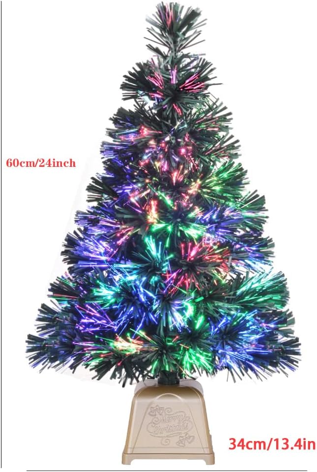 24inch e Crafty Pre-lit Mini Fiber Optic Christmas Tree