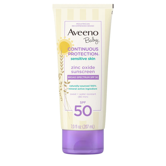 Baby Zinc Oxide Mineral Sunscreen Lotion SPF 50 Broad Spectrum Sensitive Skin 7oz