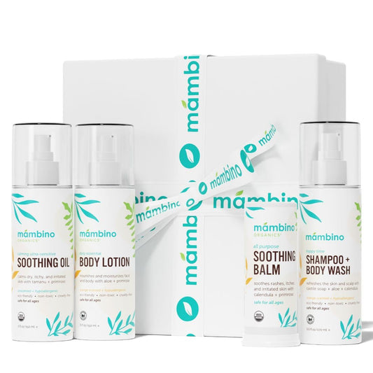Mambino Organics Baby Care Gift Set – 4pc Organic Kit