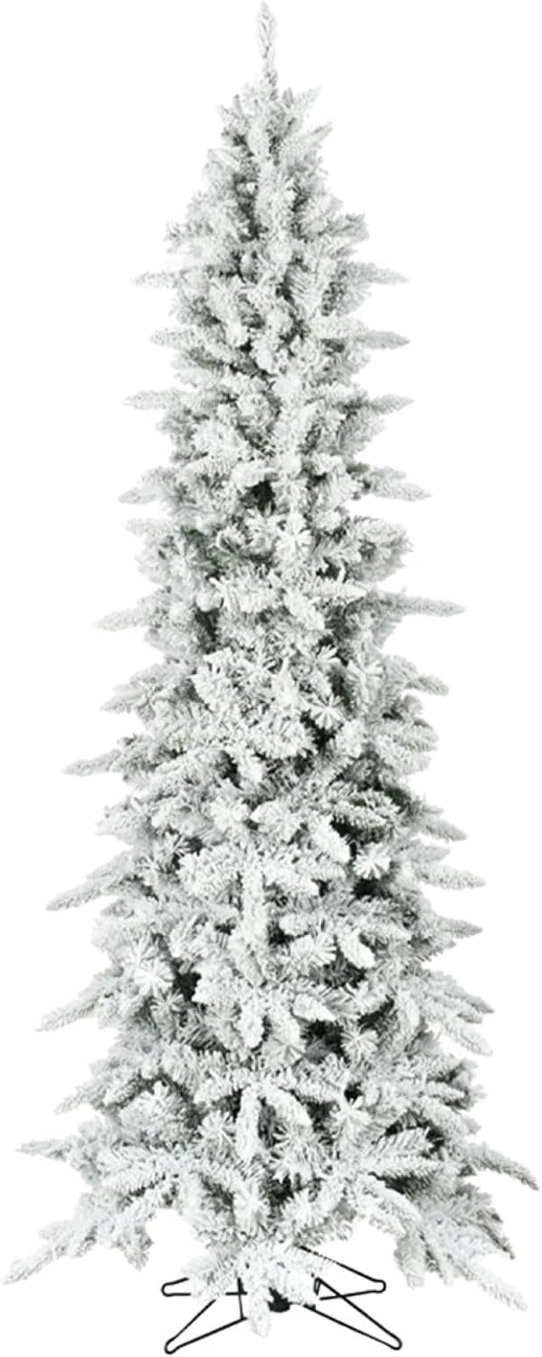 Fraser Hill Farm 6.5-Ft Slim Mountain Pine Christmas Tree with Stand