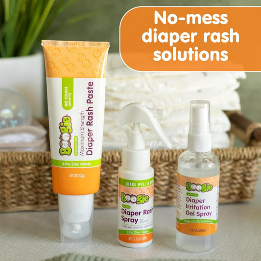 Boogie Diaper Rash Spray – Hypochlorous Acid Gel, 3-Pack
