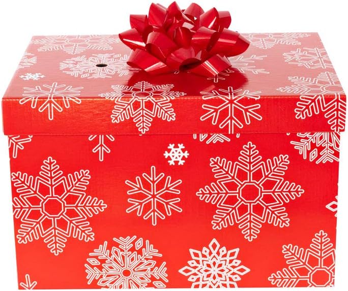 Automatic Christmas Tree Watering System Device, Santaâ€™s Tree Helper Keeps Your Christmas Tree Healthy and Fresh, Refillable 2.5 gallons Capacity Box - Red/Snowflakes
