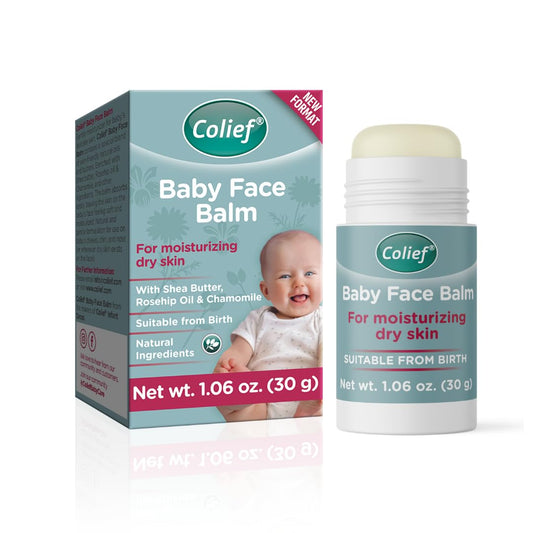 Colief Baby Face Balm Stick 30 g 100% Natural Shea Butter, Rosehip & Chamomile for Sensitive Baby Skin
