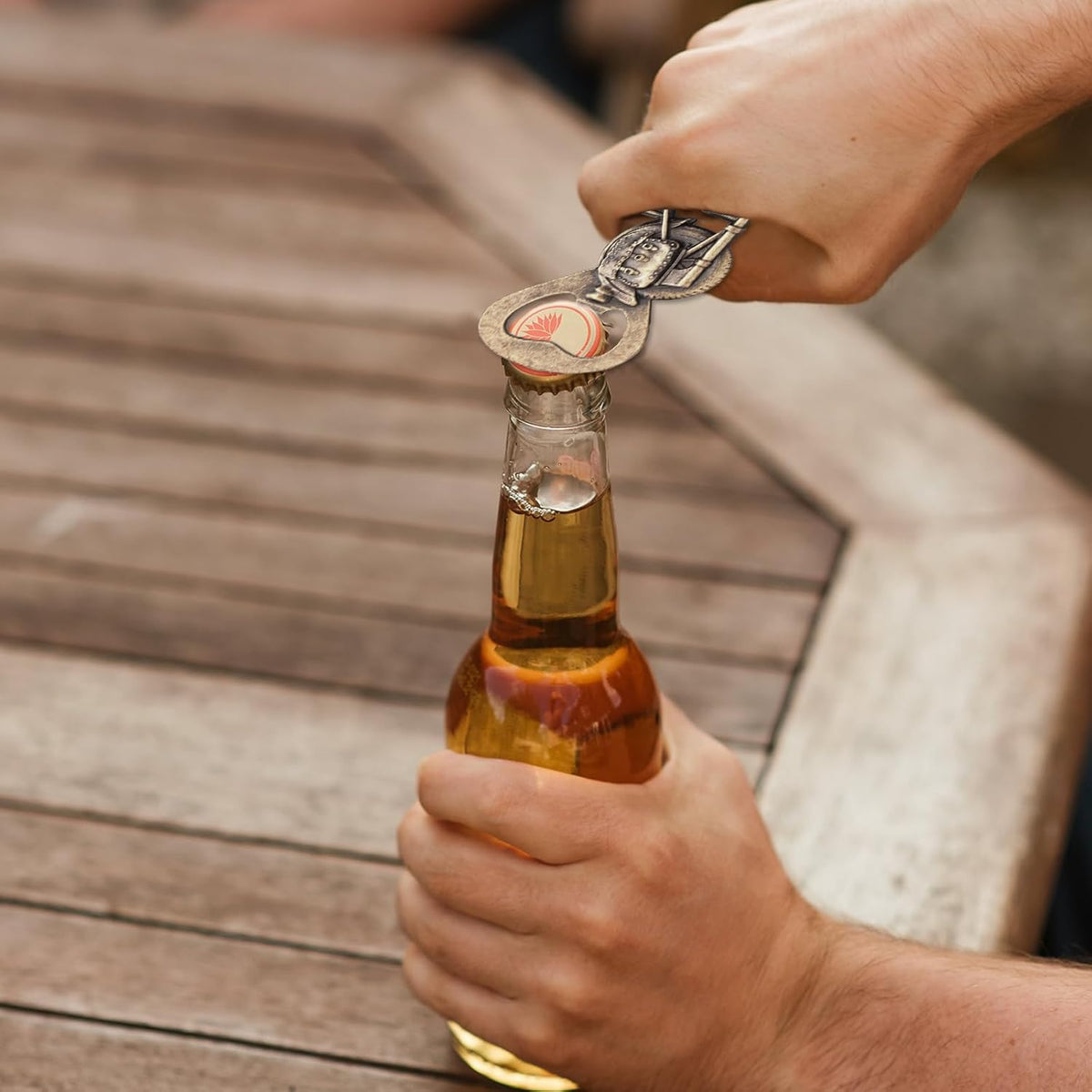 Motorcycle Gifts for Men, Beer Bottle Opener Gift for Christmas Fathers Day