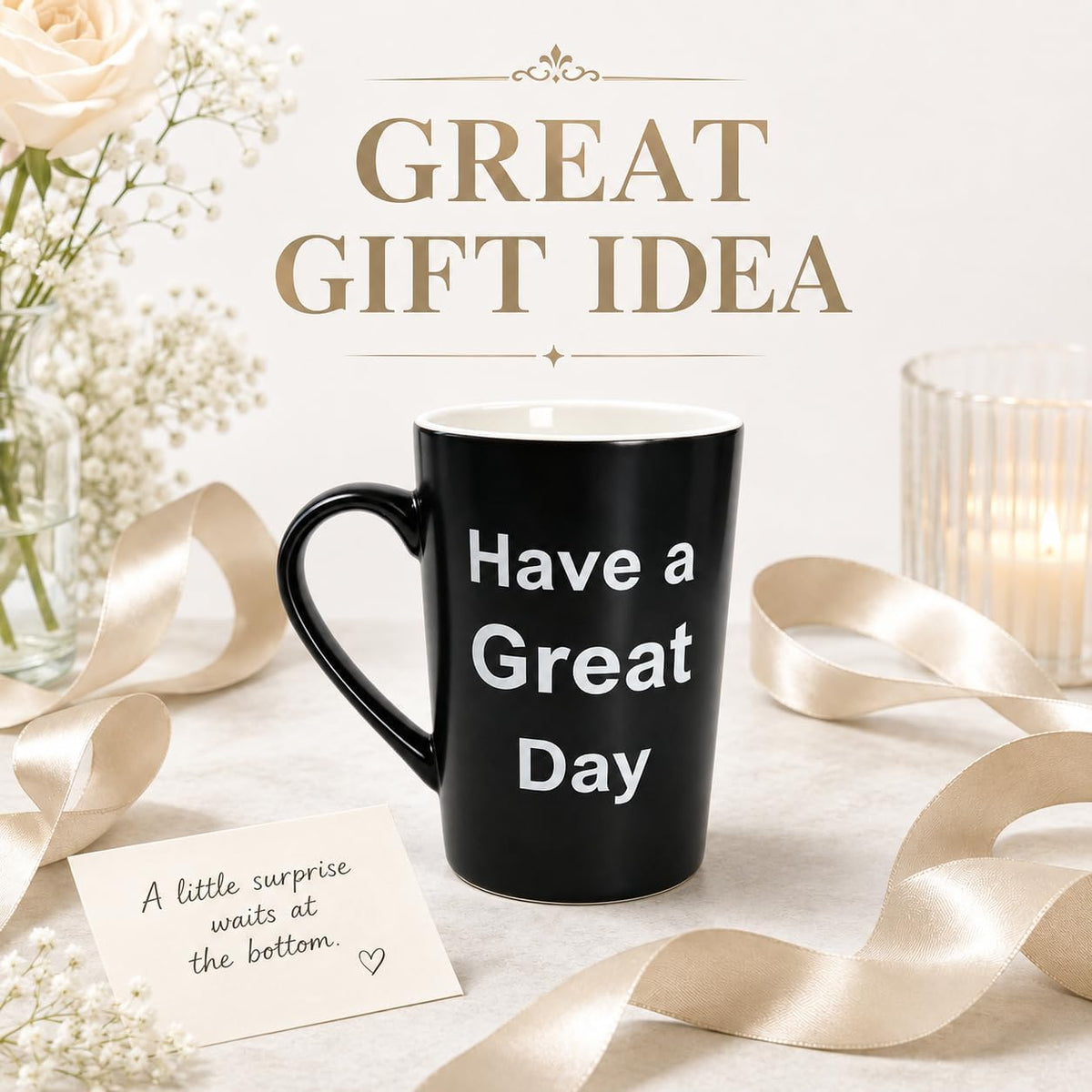 MAUAG Funny Gifts Coffee Mug, Christmas Ceramic Cup Gag Gift, 15 Oz