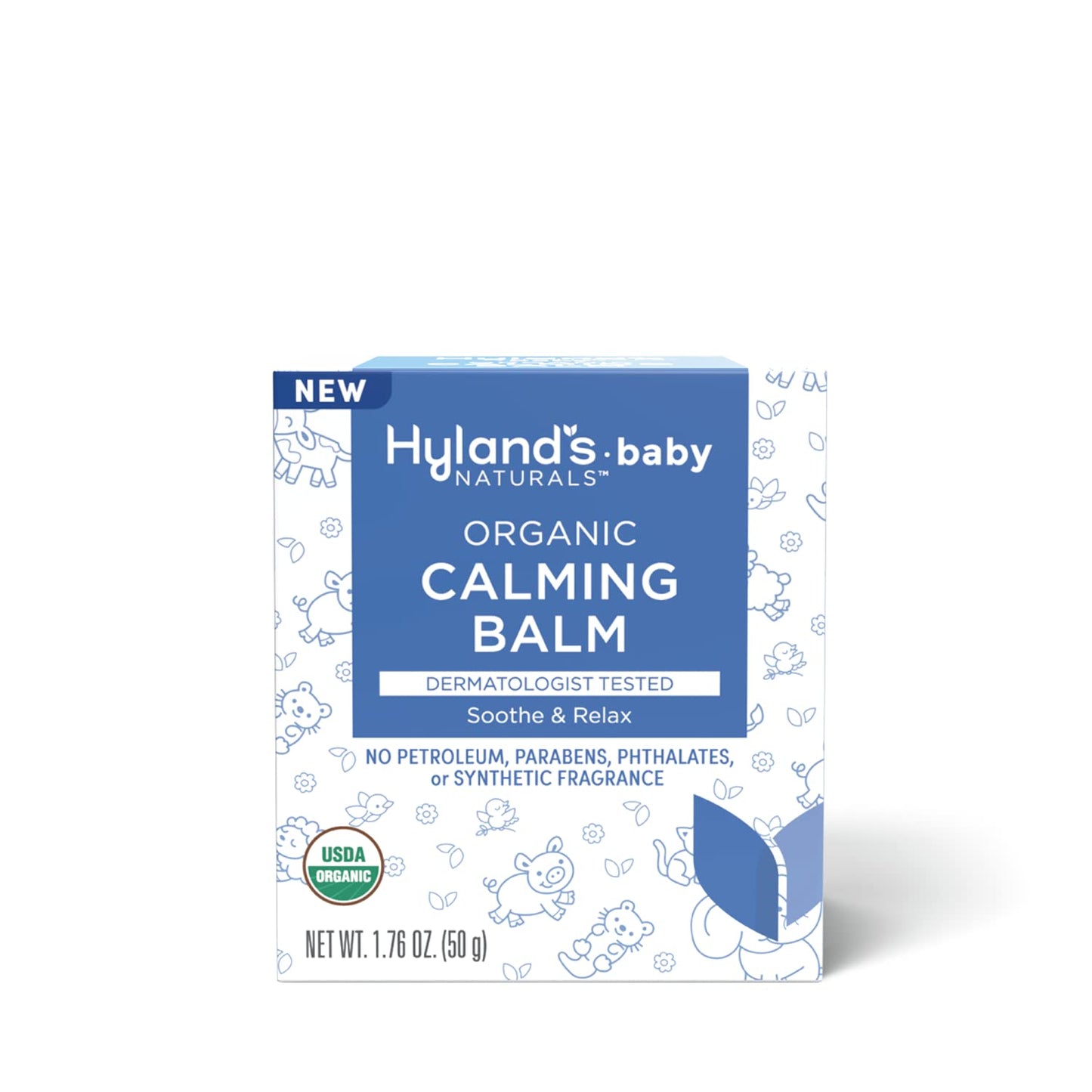 Organic Baby Calming Balm Gentle Relaxing Moisturizer with Lavender, Eucalyptus & Bergamot Oils, 1.76 oz