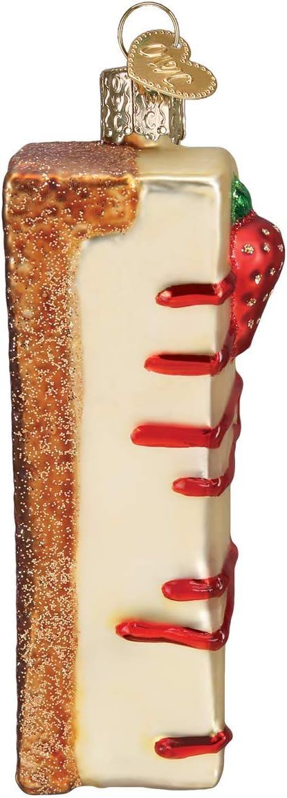 Old World Christmas Cheesecake Glass Blown Ornaments for Christmas Tree