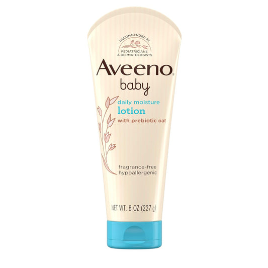 Fragrance Free Baby Moisture Lotion with Oatmeal for Sensitive Skin 8 oz