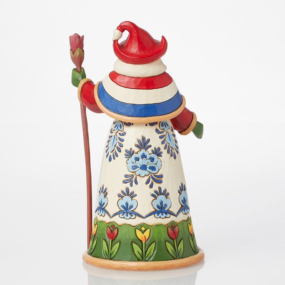 Enesco Jim Shore Heartwood Creek Christmas Around The World Dutch Santa Figurine, 7 Inch, Multicolor
