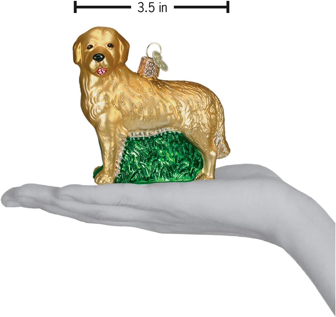 Old World Christmas Golden Retriever Tree Ornament
