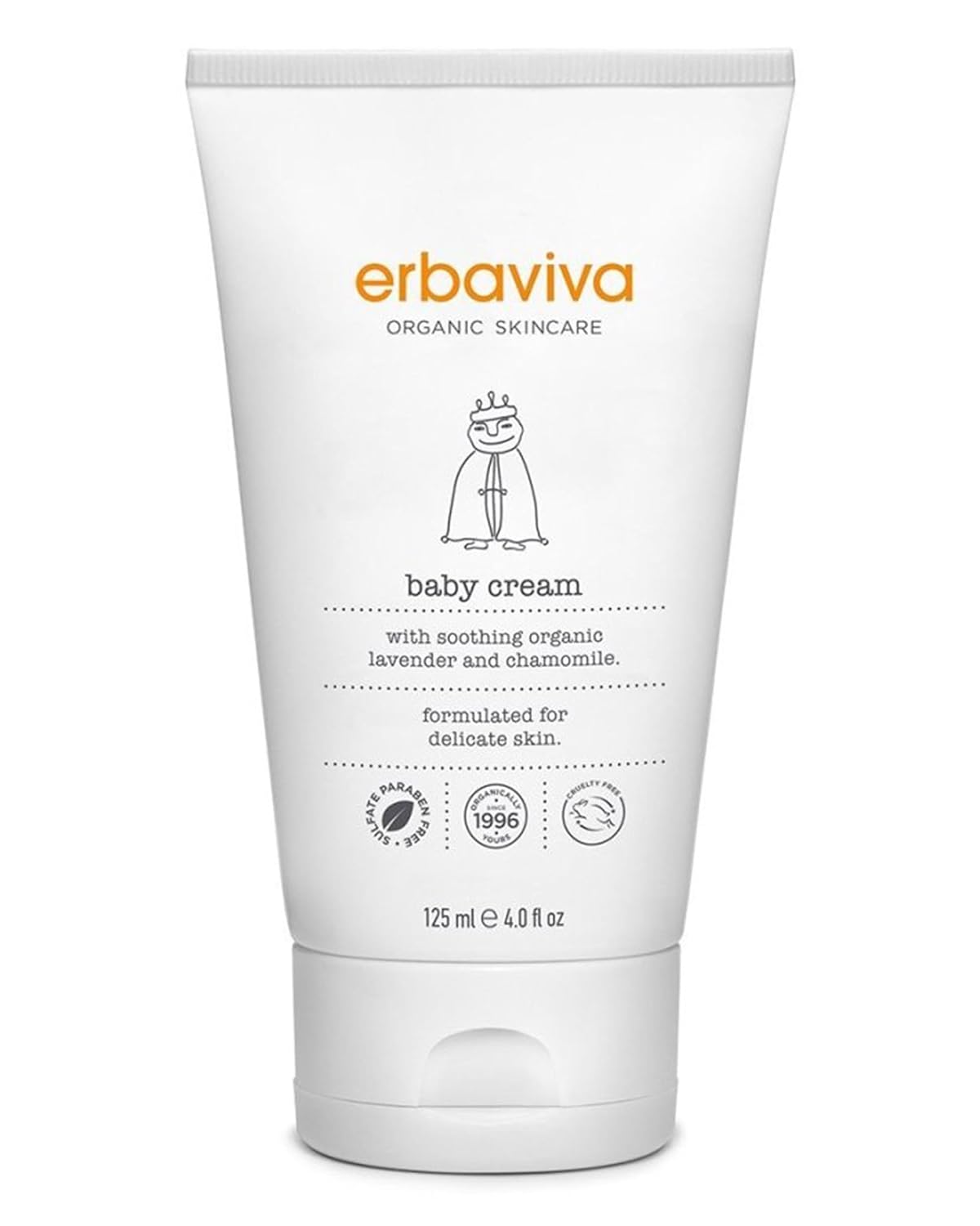 Natural Baby Cream Organic Moisturizer Face Body 4 Fl Oz Gentle Hydration
