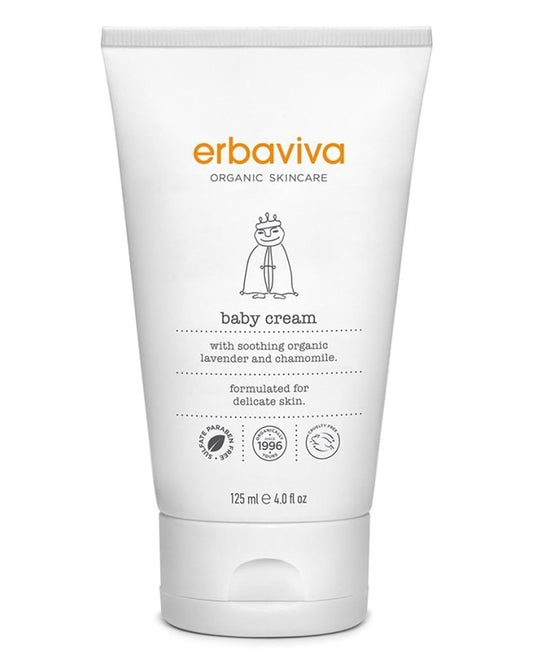 Natural Baby Cream Organic Moisturizer Face Body 4 Fl Oz Gentle Hydration