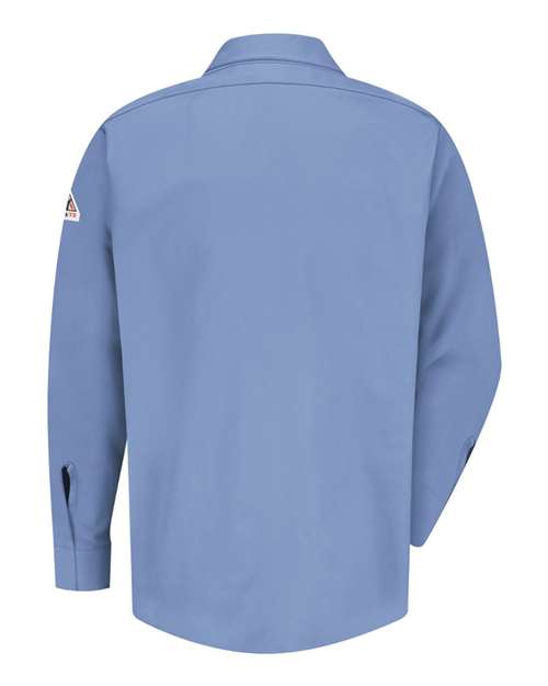 Concealed-Gripper Pocketless Work Shirt | USA Decoration