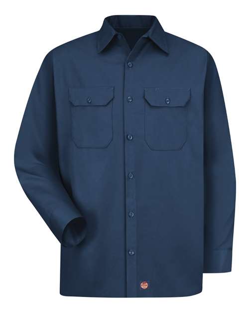 Utility Long Sleeve Work Shirt - Tall Sizes | USA Decoration
