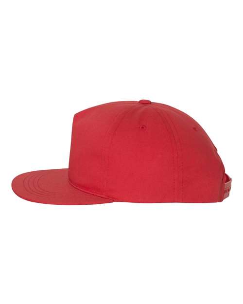 Lightly-Structured Five-Panel Snapback Cap | USA Decoration