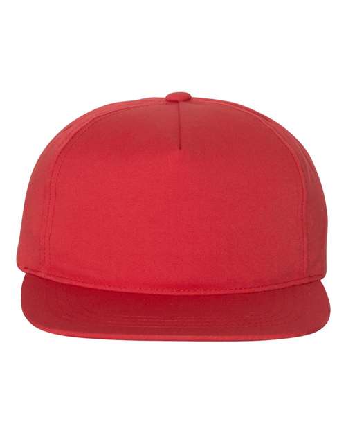 Lightly-Structured Five-Panel Snapback Cap | USA Decoration