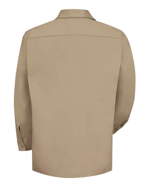 Cotton Long Sleeve Uniform Shirt - Tall Sizes | USA Decoration
