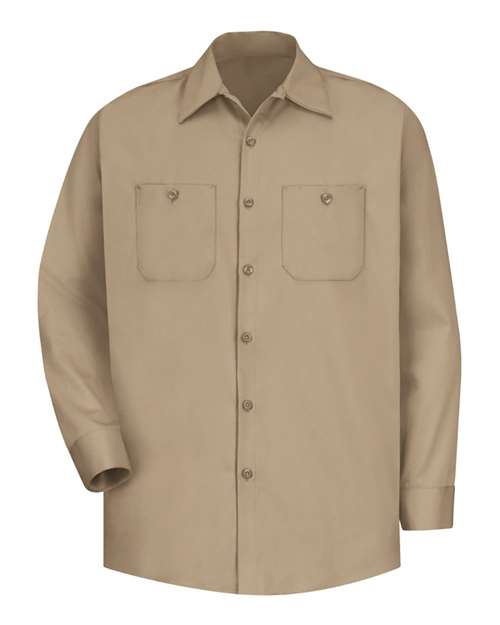 Cotton Long Sleeve Uniform Shirt - Tall Sizes | USA Decoration